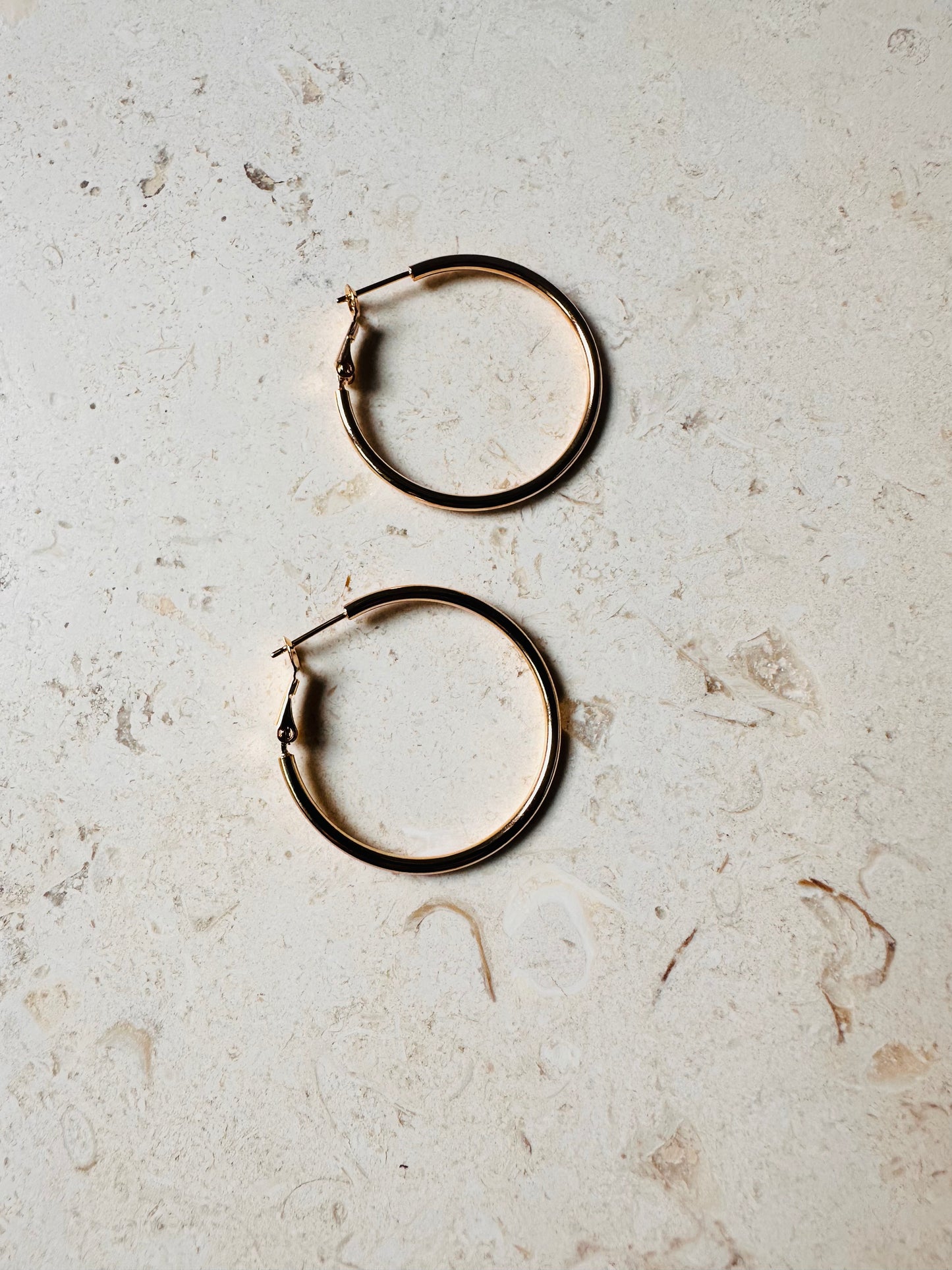 Pink Hoop Earring