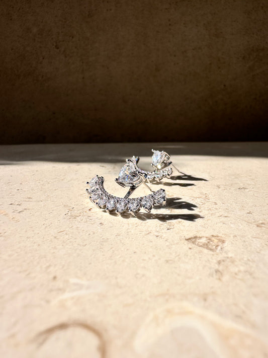 Double Silver Hearts