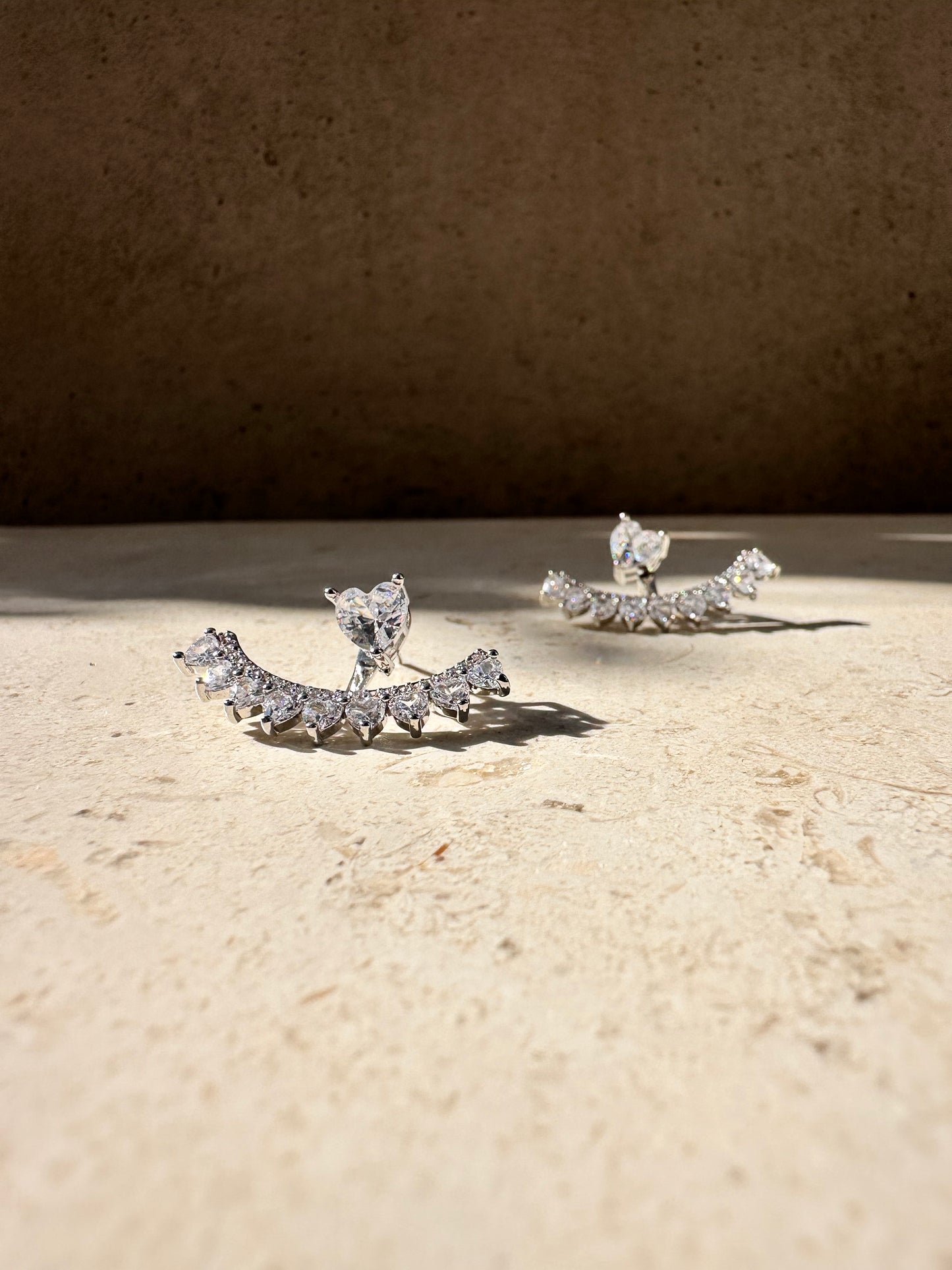 Double Silver Hearts